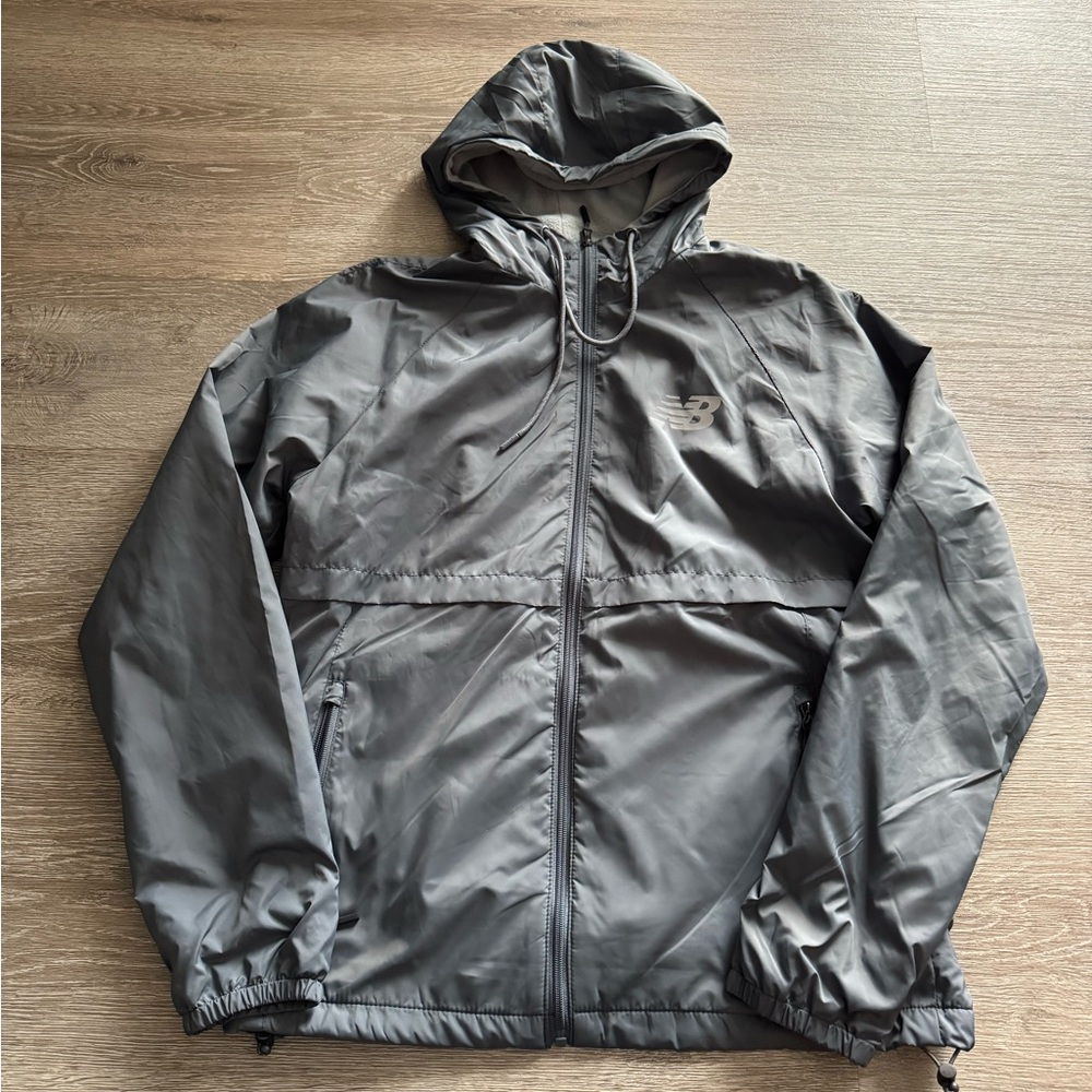 New Balance Men's Charcoal Windbreaker